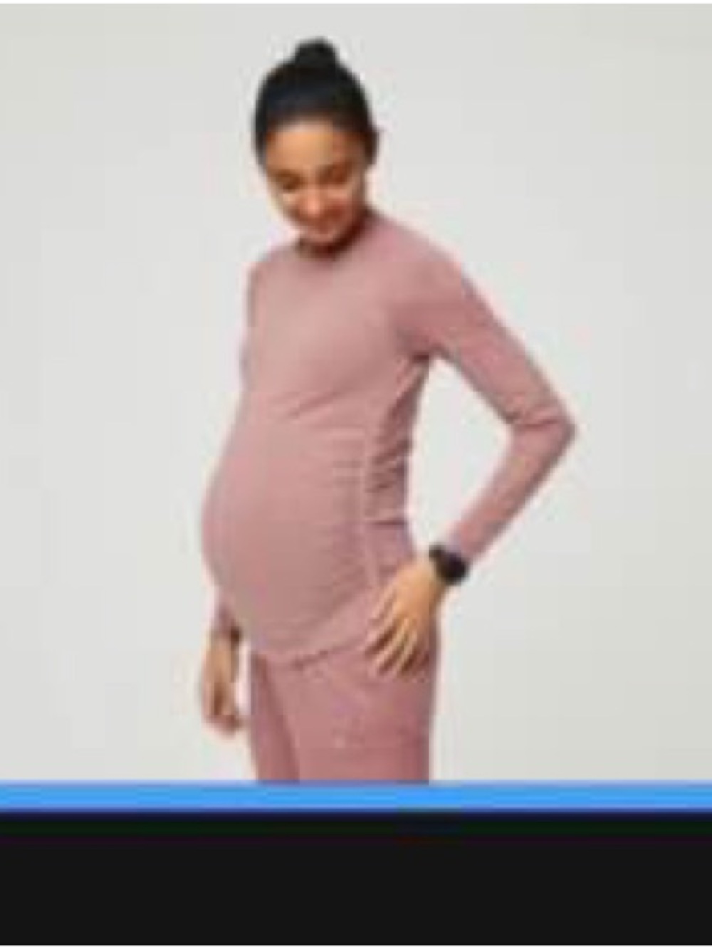 women's Mineral Mauve Maternity Salta - Performance Underscrub - Small